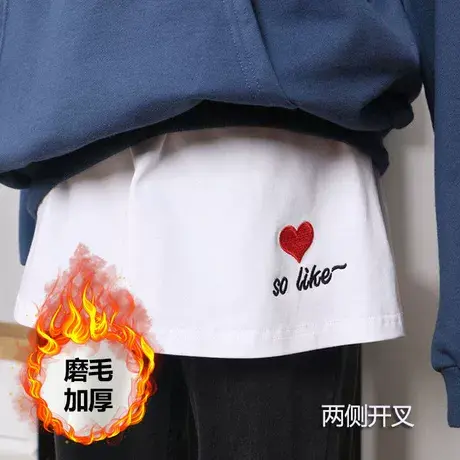 孕妇屁帘下摆遮臀神器卫衣打底内搭短裙托腹叠穿大码遮屁帘半身裙图片