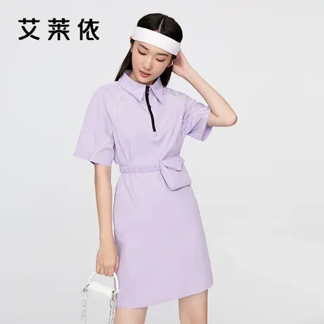 艾莱依官方正品机能风连衣裙女夏季时尚设计感小众减龄漂亮裙子女图片