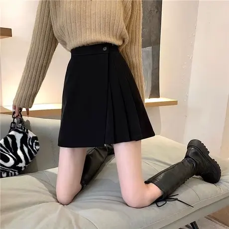 辣妹百褶裙女春秋冬2024新款高腰显瘦夏小个子半身裙a字裙短裙图片