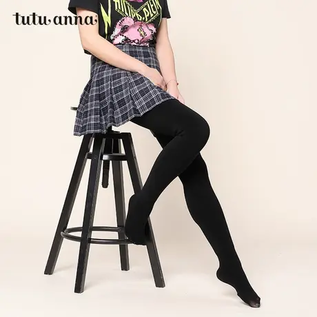 tutuanna连裤袜春秋女500D保暖弹力微压中厚显瘦舒适包脚连裤袜图片