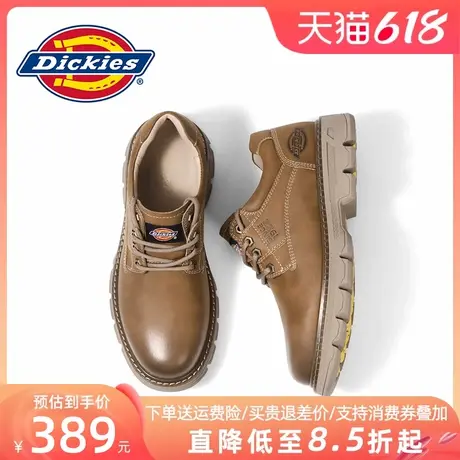 Dickies男鞋2025夏季新款男款黑色低帮工装鞋皮鞋男士休闲马丁靴图片