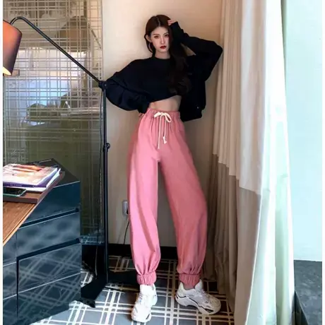 jazz舞蹈服装宽松爵士裤子女街舞服装成人韩版现舞青春嘻哈套装图片