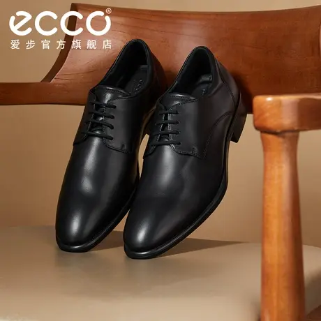 ECCO爱步皮鞋男士商务正装 结婚新郎鞋德比鞋 适途512734图片