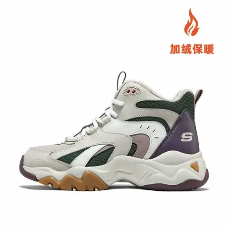 Skechers斯凯奇女鞋2025夏季新款高帮保暖舒适加绒运动休闲老爹鞋图片