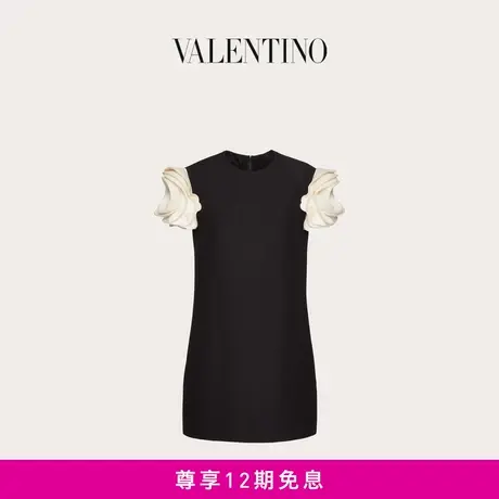 【明星同款】华伦天奴VALENTINO女士 CREPE COUTURE 短款连衣裙图片
