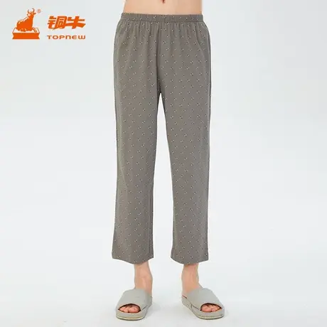 铜牛汗布男长裤 2024春夏新花色男士家居裤纯棉印花舒适睡裤NK012图片