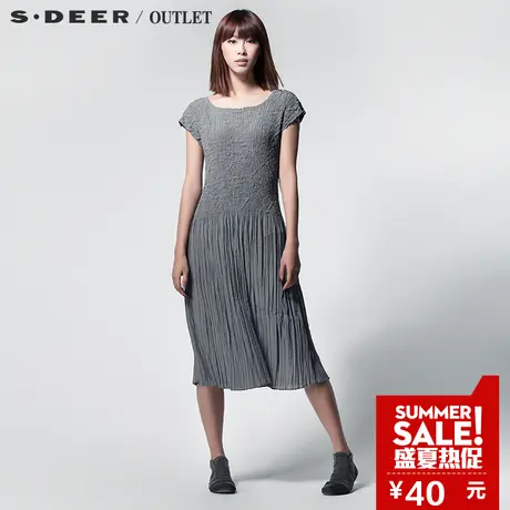 s.deer【上新】圣迪奥专柜正品女装雪纺飘逸无袖连衣裙S13281295图片