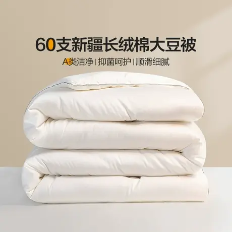 恒源祥A类55%大豆纤维被芯长绒棉柔软舒适抗菌款四季通用家用被子图片