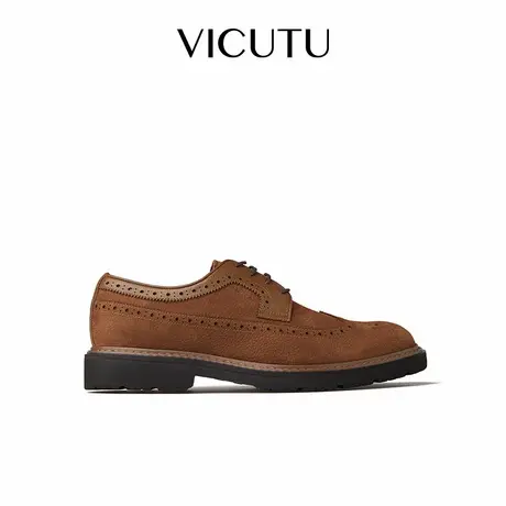 【明星同款】VICUTU威可多男士皮鞋秋季舒适商务通勤休闲百搭男鞋图片