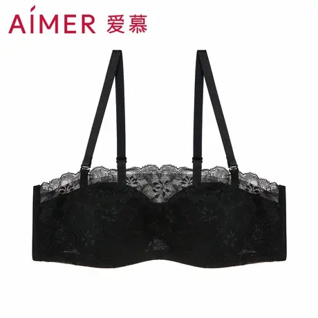 爱慕内衣女春日序曲中厚模杯小胸聚拢防走光抹胸文胸胸罩AM128261图片