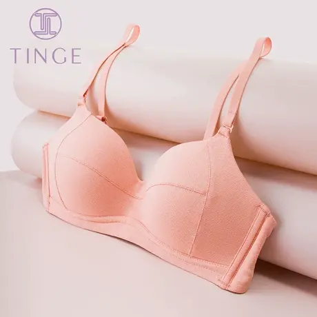 TINGE美背夏季薄款内衣女大胸显小文胸无钢圈性感少女聚拢胸罩图片