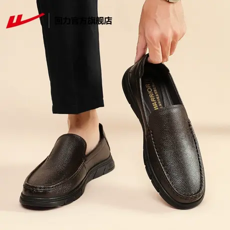 回力官方旗舰店真皮男士皮鞋2025新款春秋软底休闲商务正装皮鞋男图片