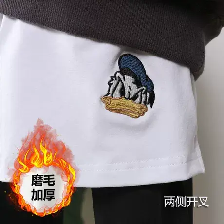 屁帘女纯棉加厚卫衣打底神器秋冬下摆内搭白边叠穿半身裙百搭小屁图片