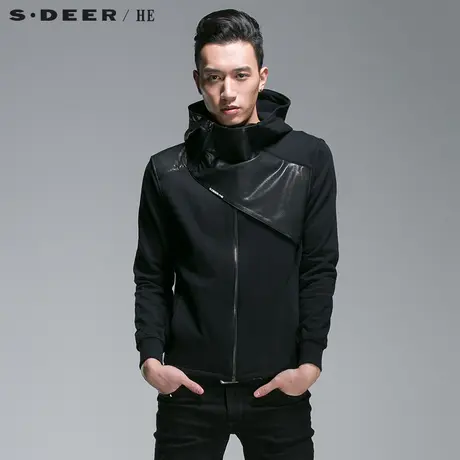 sdeerhe圣迪奥男装2017秋装时尚设计休闲连帽外套H14172298图片