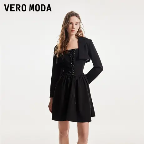 Vero Moda奥莱西装连衣裙春秋新款真两件甜酷女团风吊带裙子流行图片