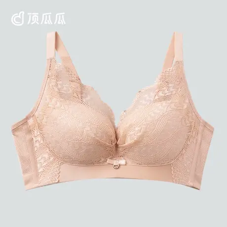 顶瓜瓜女款聚拢文胸顶呱呱温柔法式蕾丝时尚舒适女士无钢圈文胸图片
