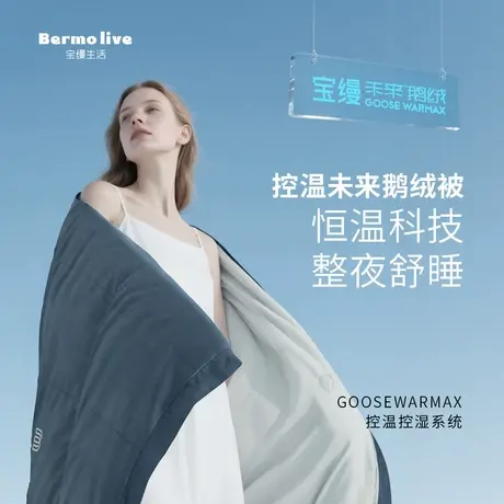 宝缦蚕丝鹅绒被二合一子母被四季被保暖秋冬羽绒被可机洗被芯图片