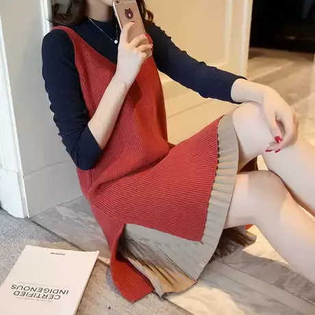 毛衣女装2023年新款春秋冬春款春装爆款两件套装裙装时尚百搭洋气图片