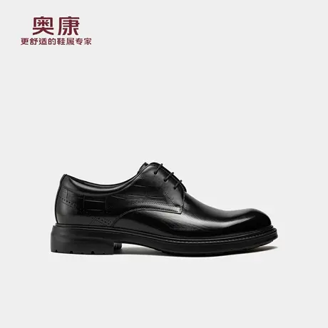 奥康 2025秋季新款男鞋正装皮鞋简约透气厚底百搭伴郎鞋门店发货图片