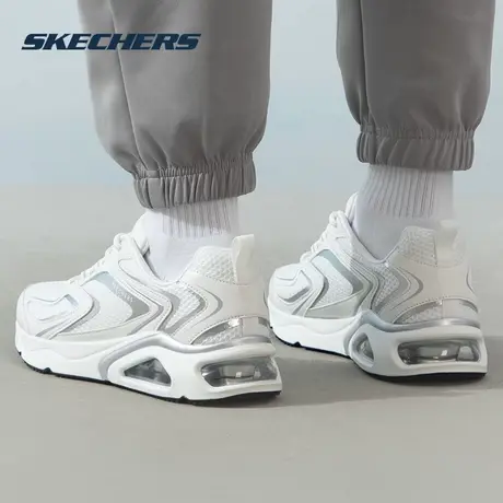 Skechers斯凯奇男鞋新款透气跑步鞋轻便缓震休闲运动鞋183075图片