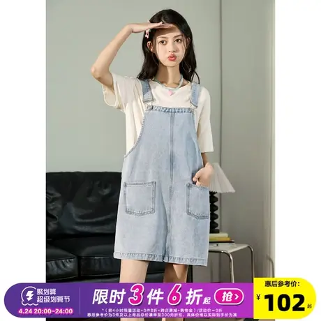 唐狮背带连衣裙女小个子新款学院风背带裙秋季女装裙子女夏季4图片