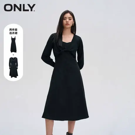 【ONLY奥莱】秋季时尚修身灯笼袖套装短裙伞裙连衣裙女图片