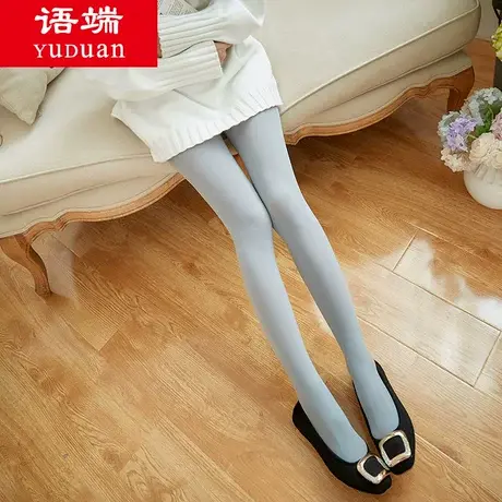 灰色打底袜子女连裤袜哑光丝袜秋冬天薄款天鹅绒显瘦深浅烟灰肉色图片
