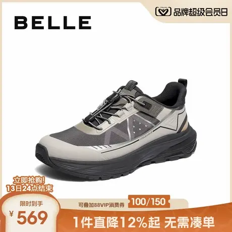 百丽厚底增高休闲鞋男2025新款冬商场同款潮搭户外运动鞋8WU01DM5图片