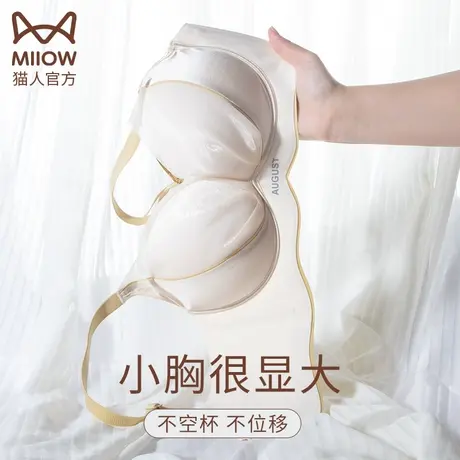 内衣女小胸聚拢显大胸加厚平胸专用收副乳防下垂无痕夏季文胸胸罩图片