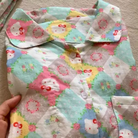 kitty猫睡衣女款2025新款休闲宽松可爱甜美短袖长袖家居服套装图片