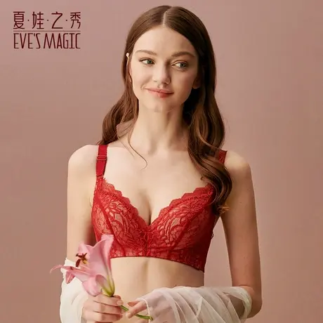 夏娃之秀新品文胸 无钢圈内衣女 性感美背胸罩调整聚拢型塑身内衣商品大图