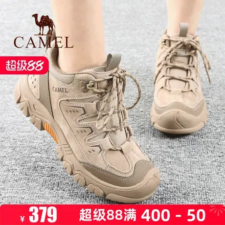 Camel/骆驼男鞋2024冬季新款加绒短靴徒步旅游工装靴户外休闲鞋子图片