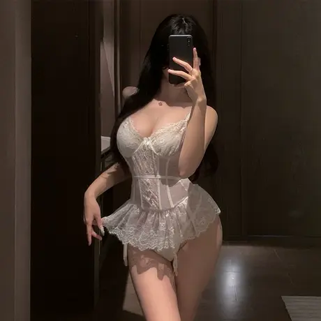 霏慕蕾丝马甲性感情侣趣味清趣内衣小胸睡衣钢圈透视辣妹肚兜制服图片
