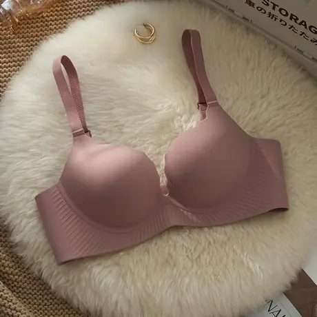 内衣女聚拢小胸aa杯加厚文胸套装收副乳平胸显大不空杯无痕胸罩图片