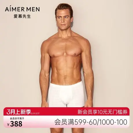 爱慕先生男士轻薄莫代尔中腰平角内裤NS23D821图片