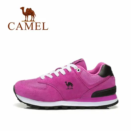Camel/骆驼运动休闲鞋男女情侣款越野跑鞋牛皮跑步鞋图片