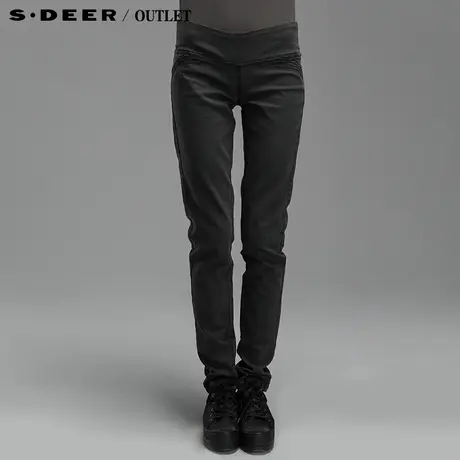 【99聚】sdeer圣迪奥专柜正品女装秋装后腰绣花修身长裤2380896商品大图