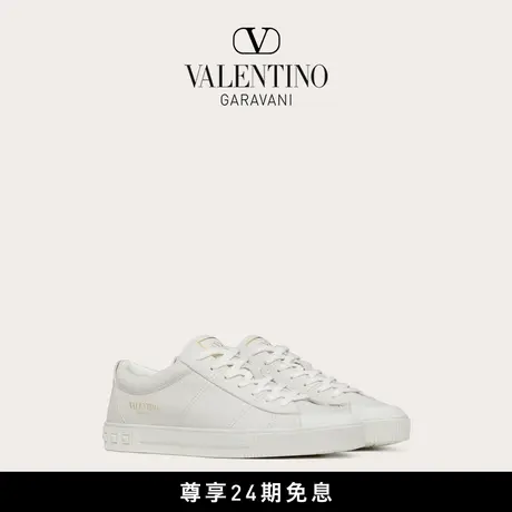 【24期免息】华伦天奴VALENTINO男士 CITYPLANET 小牛皮小白鞋图片