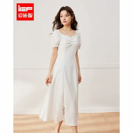 IEF/爱依服连衣裙2025夏季新款法式成熟优雅气质高级感连衣长裙图片