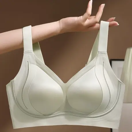 Shaply/莎莲妮光面提拉上托大胸显小内衣女大码收副乳文胸图片