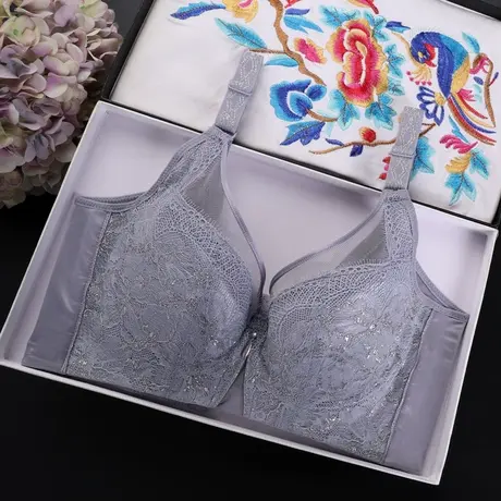 美容院内衣薄款无海绵文胸收副乳调整型矫正外扩下垂调整型文胸女图片