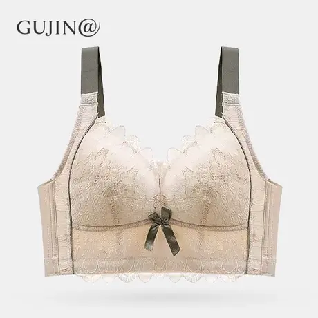 古今@内衣女大胸显小薄款收副乳防下垂束胸调整型无钢圈文胸罩商品大图