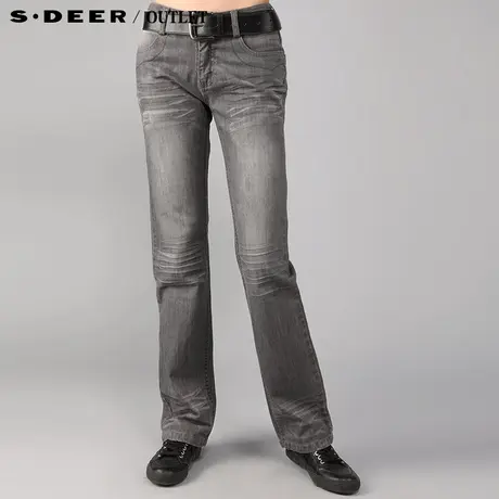 【上新】sdeer圣迪奥 专柜正品 女装简约休闲牛仔裤 0180878图片