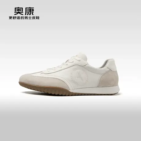 奥康2023新款休闲运动鞋情侣款夏季透气时尚系带舒适软底德训鞋潮商品大图