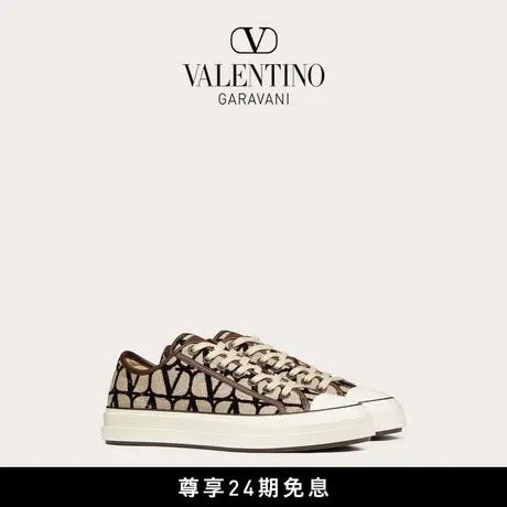 【24期免息】华伦天奴VALENTINO男士 TOTALOOP V标志低帮运动鞋图片
