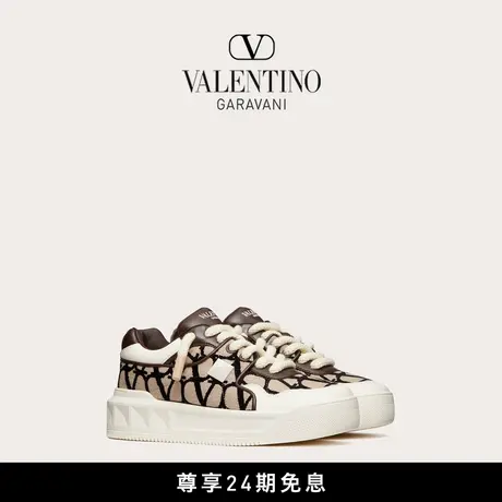 [季末优惠]华伦天奴VALENTINO男士 ONE STUD XL 印花羊皮运动鞋图片
