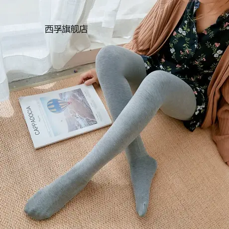 2019冬款加绒保暖显瘦一体裤平板显瘦打底裤女外穿连裤袜图片