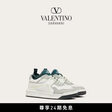 【24期免息】华伦天奴VALENTINO男士 ONE STUD 羊皮和织物运动鞋图片