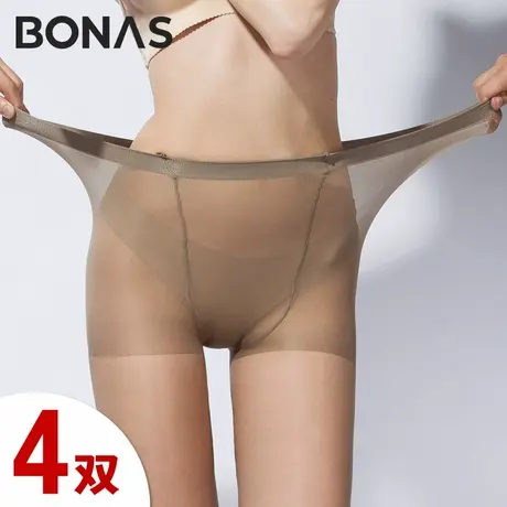 4双宝娜斯丝袜夏季双面加裆超弹连裤袜胖MM夏季显瘦性感打底袜女图片