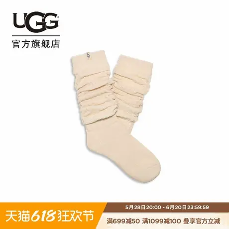 UGG秋季新款女士时尚舒适纯色休闲长筒堆堆袜高筒袜 1161650图片